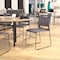 Flash Furniture 881 lb. Capacity Gray Sled Base Stack Chairs, 5PK 5-RUT-2-GY-BK-GG - alternate 1